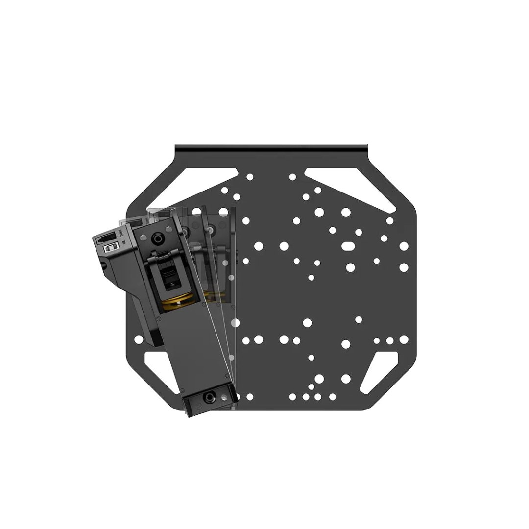 MOZA Universal Mounting Plate – פלטת ההרכבה עם תושבת – מבט מזווית