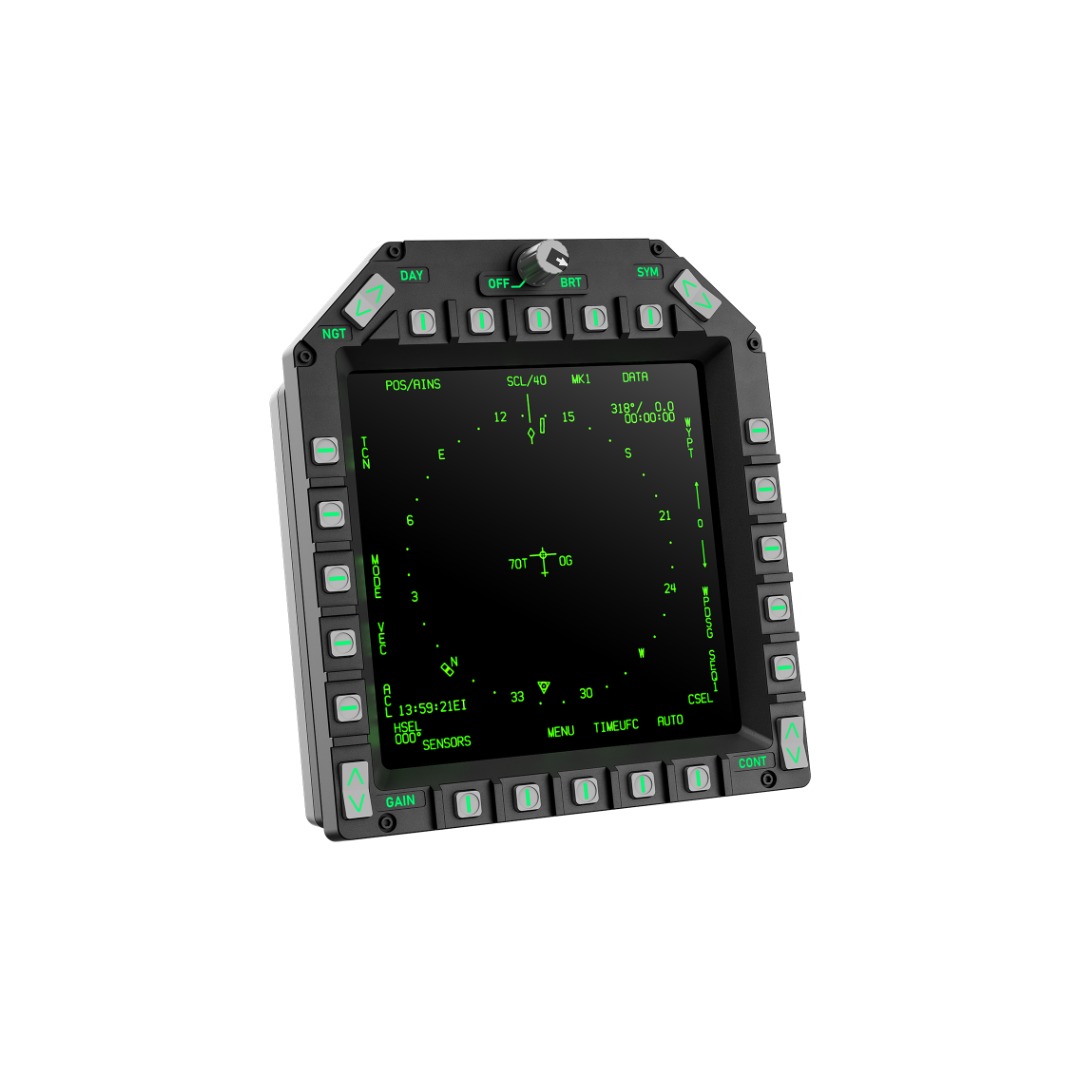 MOZA AMPCD Display Panel – מודול תצוגה ריבועי 7.1 אינץ' לתא טייס נושאת מטוסים