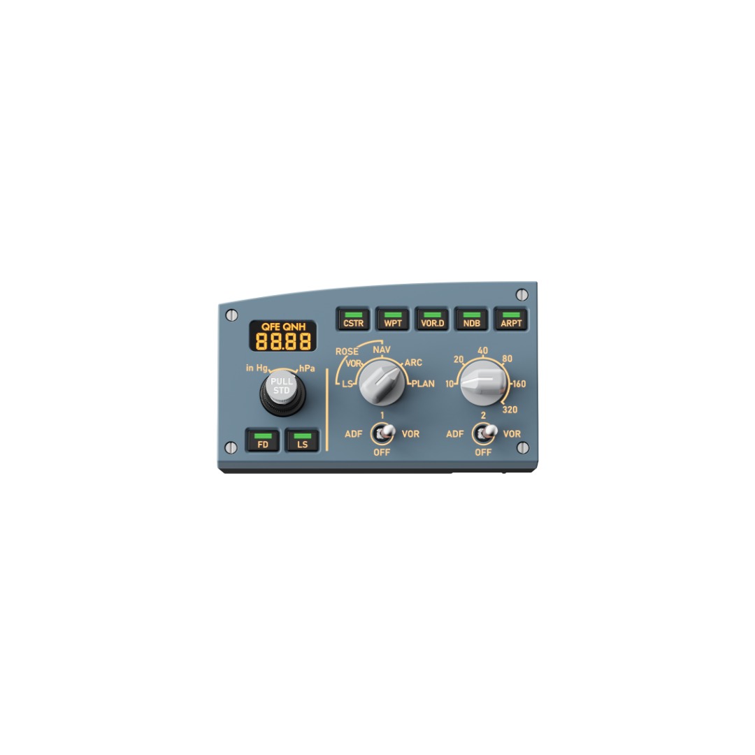 MOZA MA3F Electronic Flight Control Modules L – מודול EFIS שמאל להרחבת פאנל A320