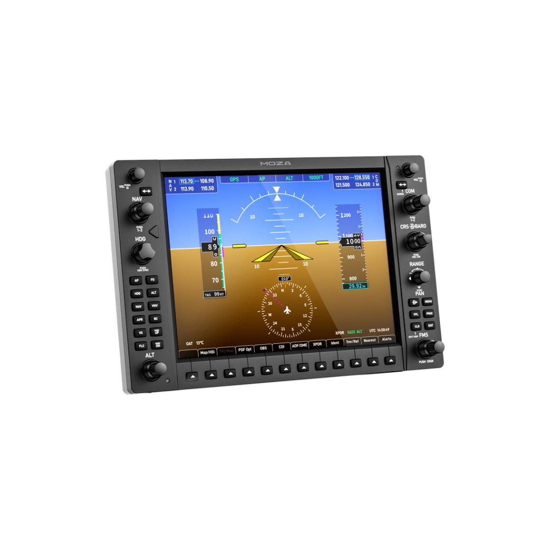 MOZA MGX1000 Instrument Panel – מבט מזווית