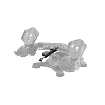 MOZA MRP Adjustable Damper – מותקן על דוושות רדר – מבט מהצד
