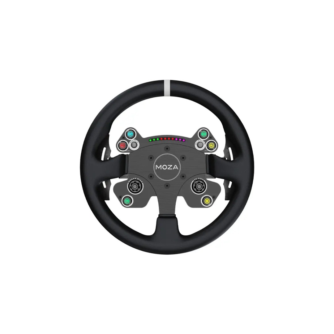 MOZA CS V2 – חישוק מרוצים בקוטר 13 אינץ' מאלומיניום תעופתי עם ידיות הילוכים מגנטיות