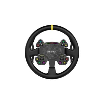 MOZA RS V2 – חישוק מרוצים 13 אינץ' מעור אמיתי ופחמן יצוק
