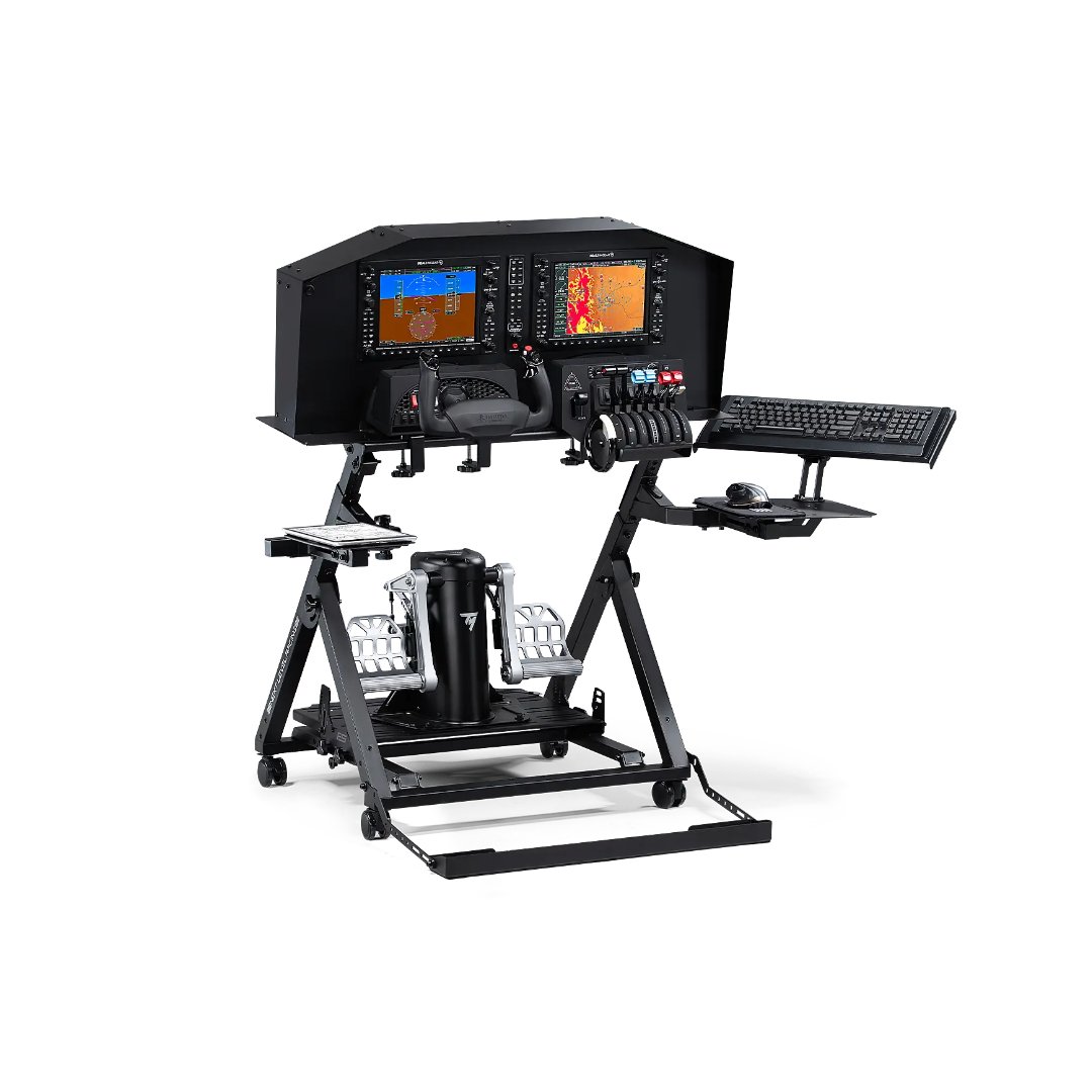 Next Level Racing Flight Stand Pro – עם ציוד טיסה ומסכים