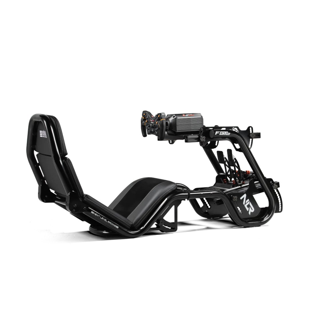 Next Level Racing F-GT Pro Cockpit – עם הגה ודוושות – מבט מהצד