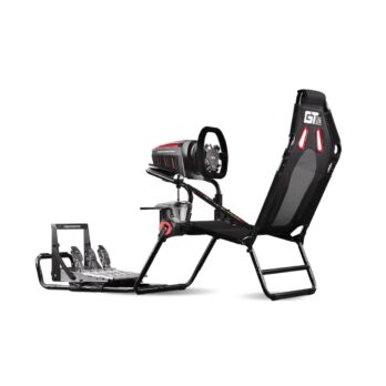 Next Level Racing GTLite Cockpit – עם הגה ודוושות – מבט מזווית