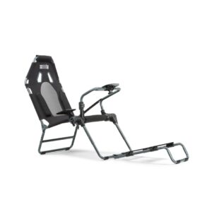 עמדת נהיגה קומפקטית בגימור אפור קרבון – Next Level Racing GTLite Carbon Grey Cockpit