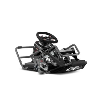 Next Level Racing GTLite Carbon Grey Cockpit – עם הגה ודוושות – מבט מקדימה