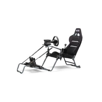 Next Level Racing GTLite Pro Carbon Grey Folding Cockpit – עם הגה ודוושות