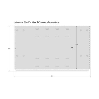 מדף מחשב אוניברסלי Sim-Lab – תמונה 4