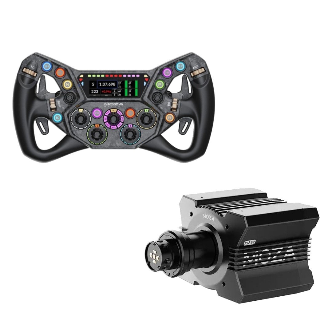 באנדל MOZA R12 + חישוק KS Pro