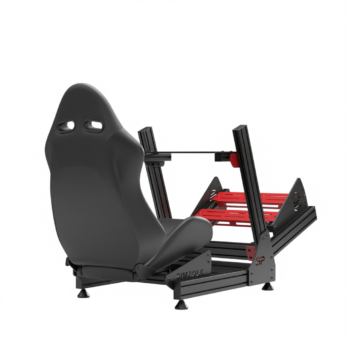 עמדת SimPole F1 V2 עם מושב ריקליינר - מבט מאחור