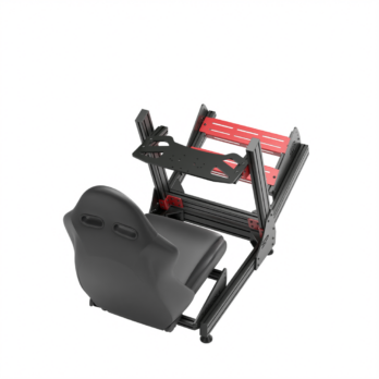 עמדת SimPole F1 V2 עם מושב ריקליינר - מבט מלמעלה